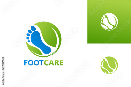 Foot Care Logo Template Design Vector, Emblem, Design Concept, Creative Symbol, Icon