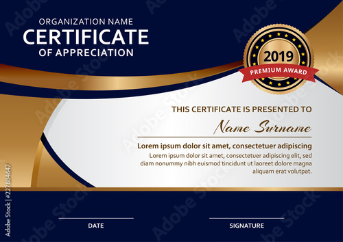 Modern Certificate Design Template