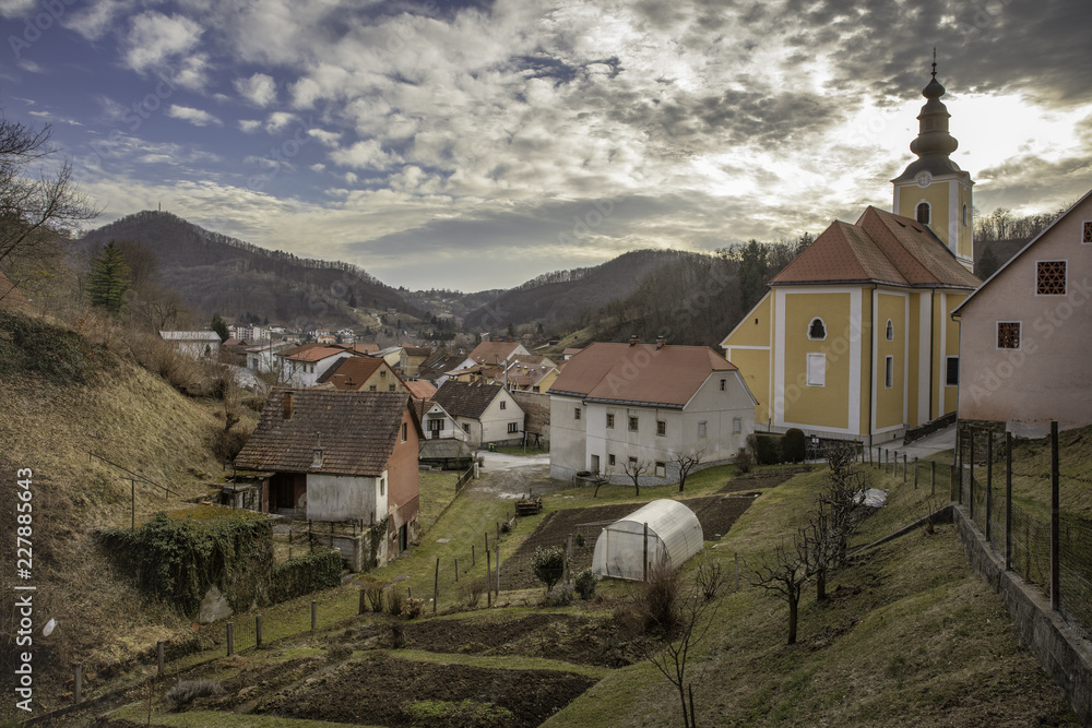 Village Rogatec in Styria, Slovenia