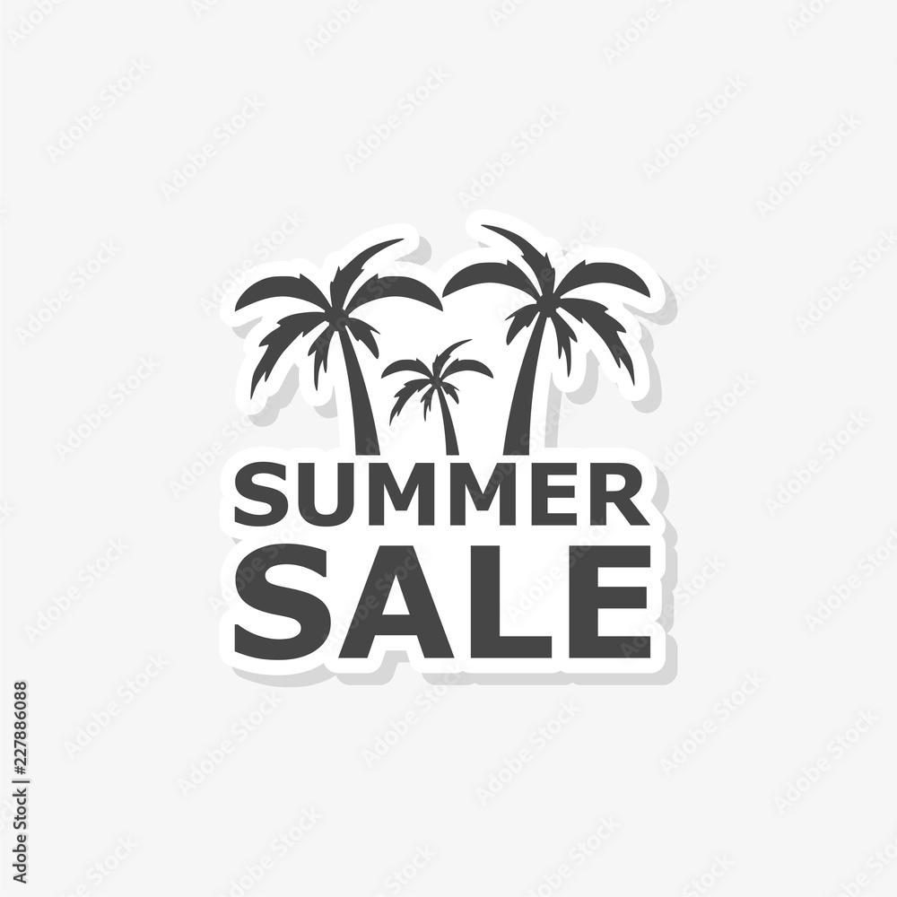 Summer sale sign, Summer sale sticker
