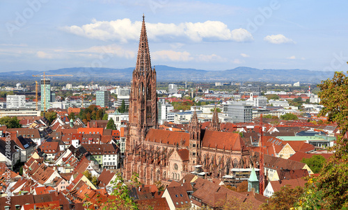 Freiburg minster without scaffolding photo