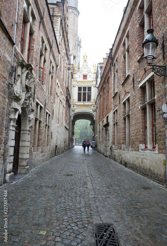 Old Civil Registry in Bruges, Belgium photo