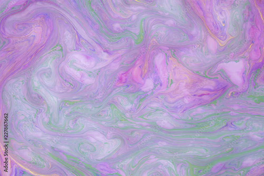 Obraz premium Abstract colored marble background. Stains of paint on the water.