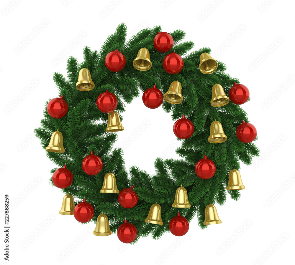 Christmas Wreath Decoration Isolated Christmas Wreath Decoration Isolated
