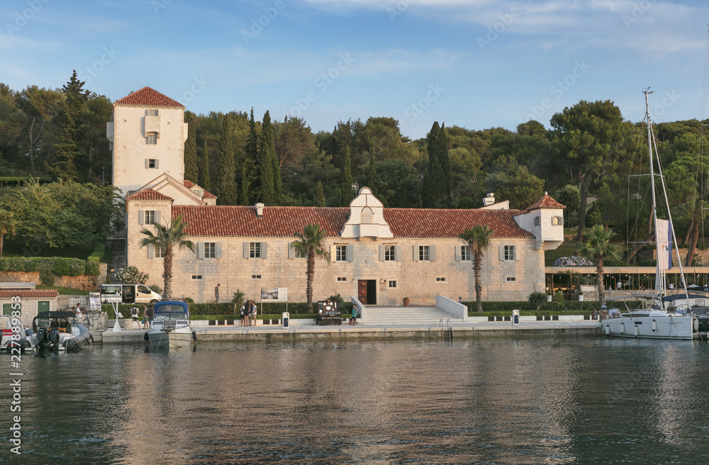 Monastery - castle - hotel in Maslinica on island Solta, Dalmatia, Croatia