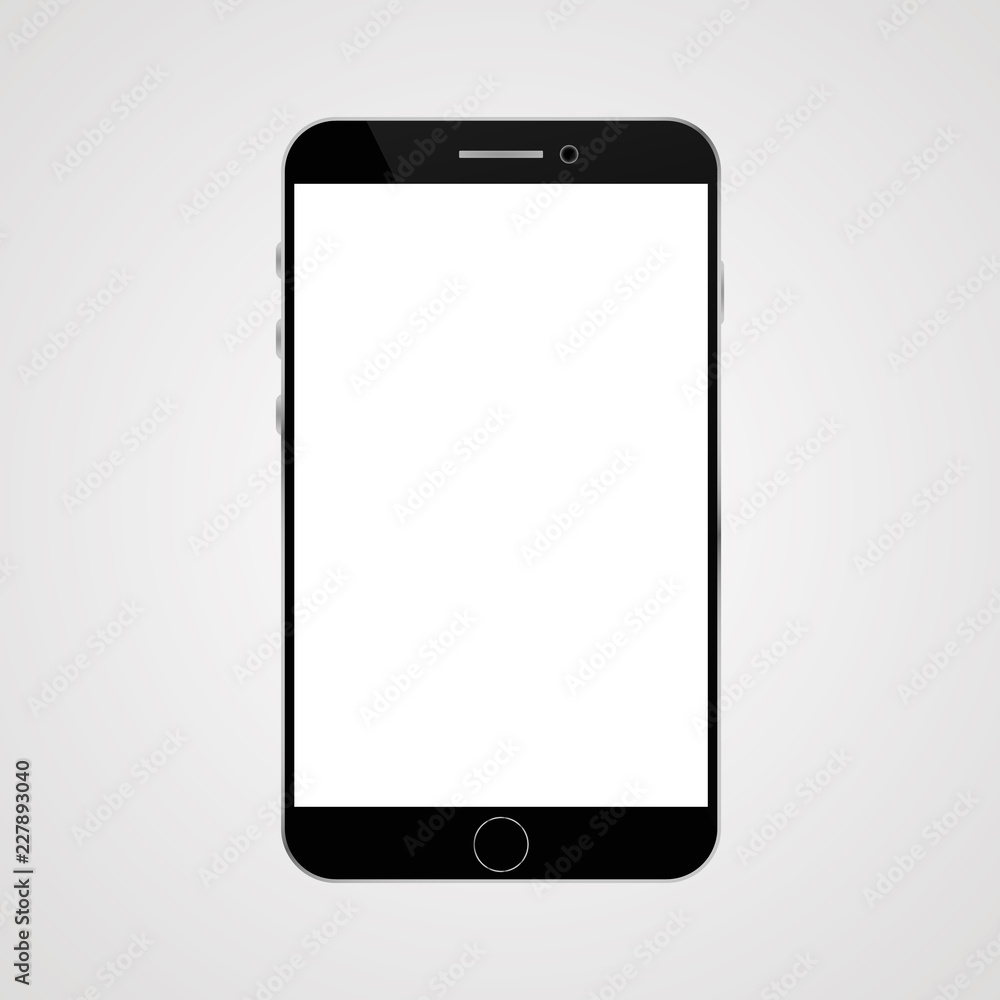 Realistic smartphone mock up Realistic smartphone mock up
