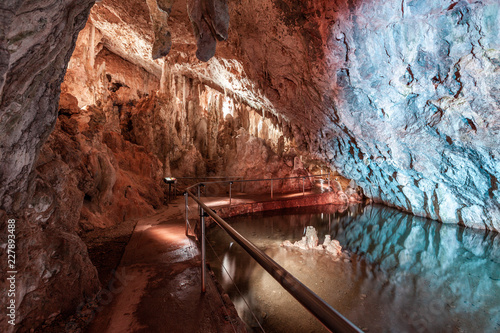 Walking path in Glory Cave, Kosciuszko National Park, Australia photo