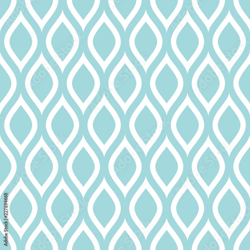 Abstract Retro Seamless Pattern Lemons Turquoise
