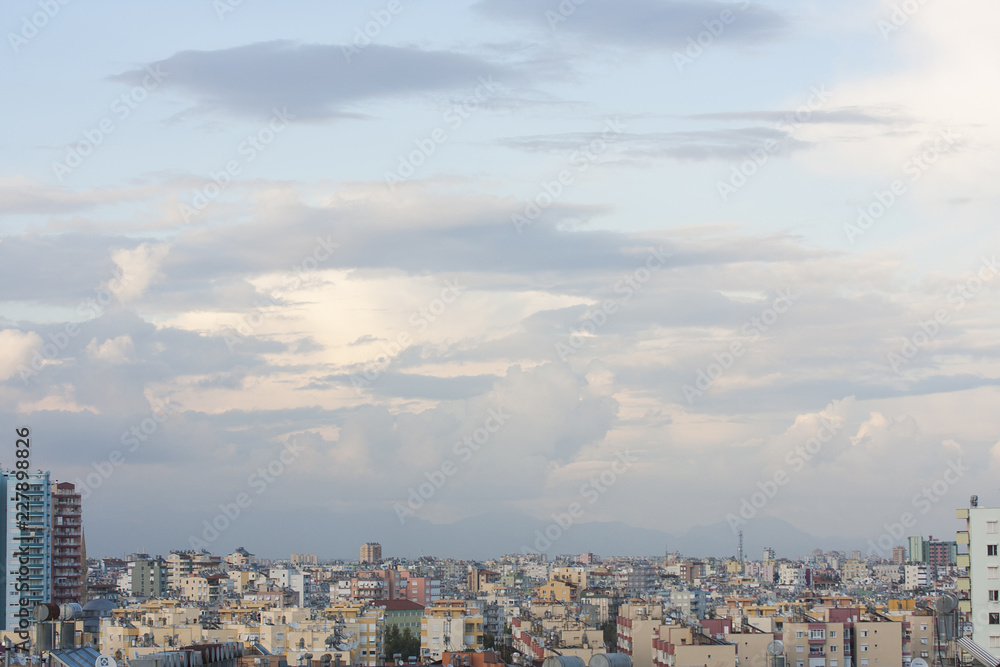 panoramic view of the city of Antalya