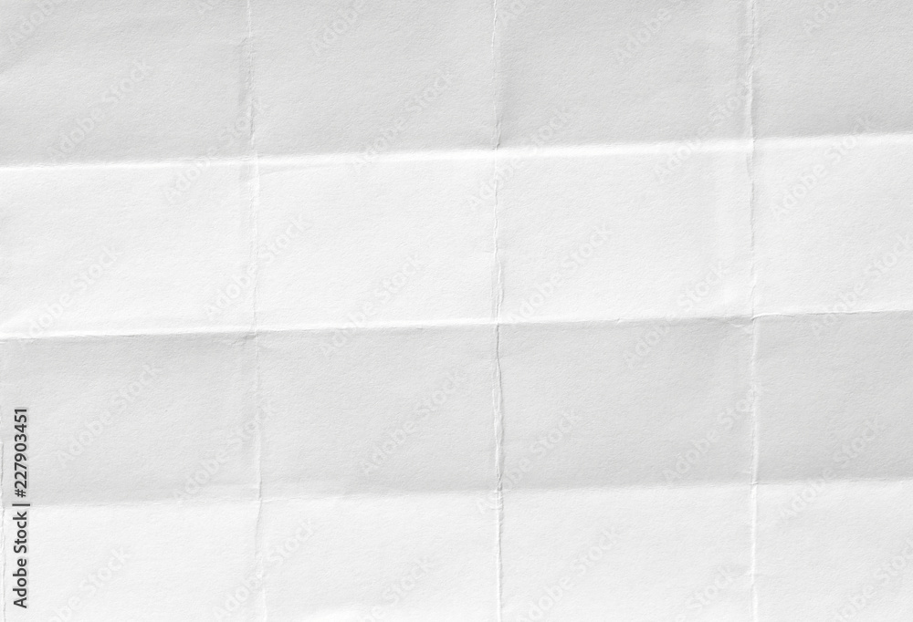Obraz premium Texture of white paper. Background with kinks and blur for various purposes.