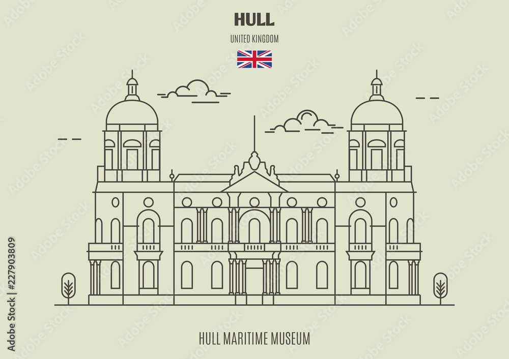 Hull Maritime Museum in Kingston upon Hull, UK. Landmark icon