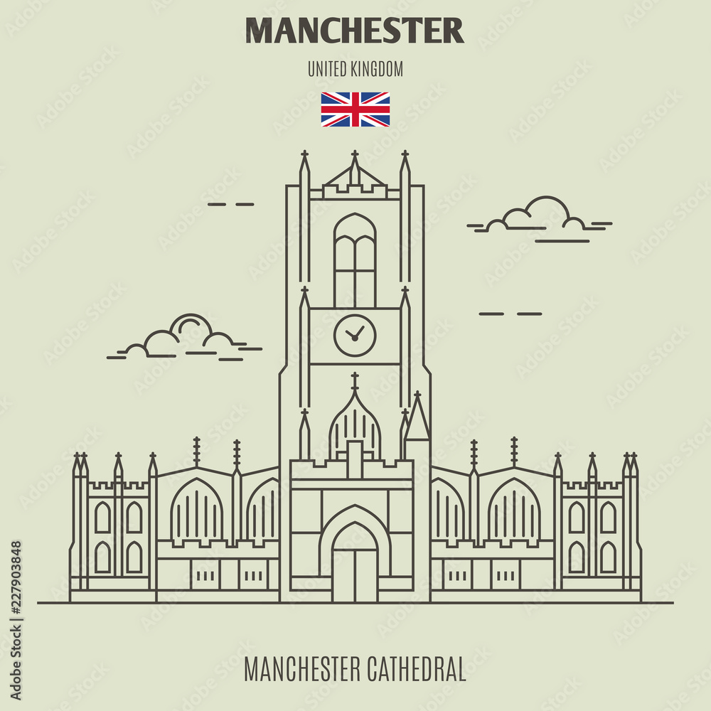 custom made wallpaper toronto digitalManchester Cathedral in Manchester, UK. Landmark icon