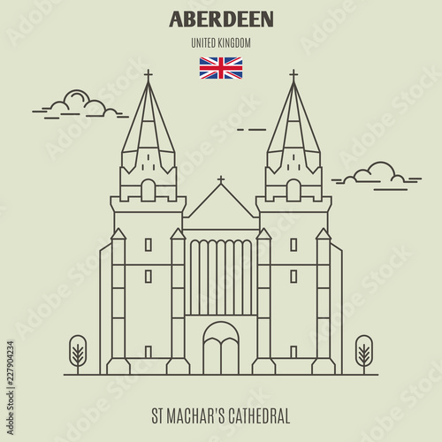St Machar's Cathedral in Aberdeen, UK. Landmark icon