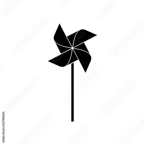 Pinwheel icon, logo on white background