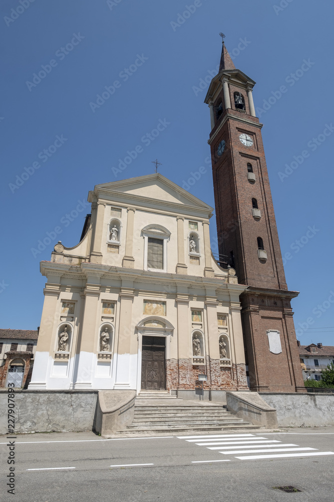 San Grisante church near Crescentino, Vercelli, Italy