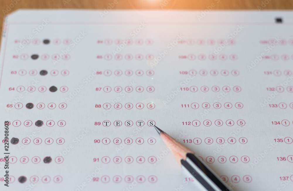 Multiple Choice Bubble Sheet