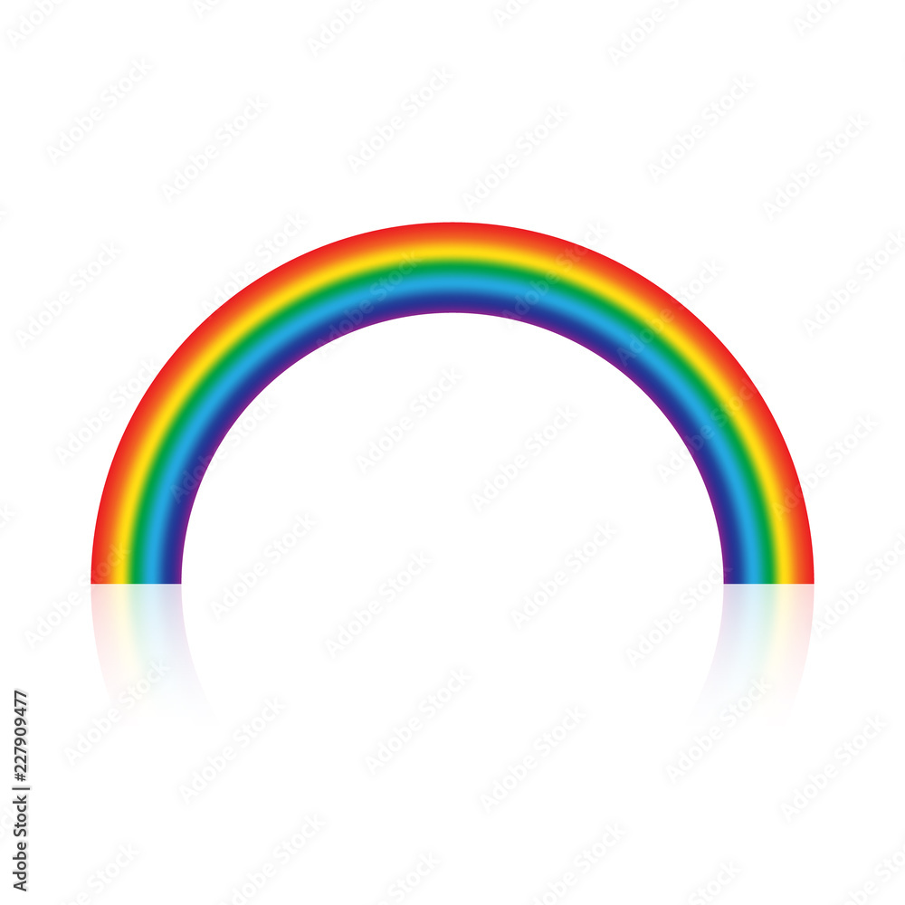 Obraz premium Rainbow gradient color isolated on white background