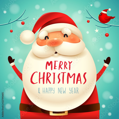 Christmas Santa Claus. Christmas cute cartoon character.