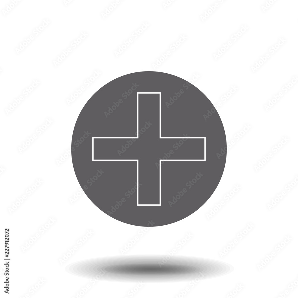 Medical cross line icon for websites and mobile minimalistic flat design. Logo vector illustration Medical cross line icon for websites and mobile minimalistic flat design. Logo vector illustration