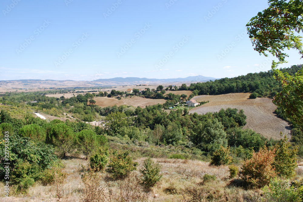 Campagna intorno a Bagno Vignoni, Siena