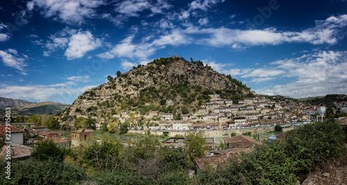 Berat city of 1000 windows panorama, Albania