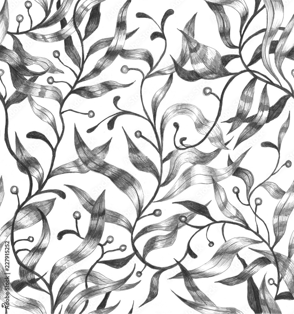 hand painted leaves pattern hand painted leaves pattern