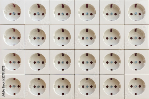 Electrical socket outlets texture photo