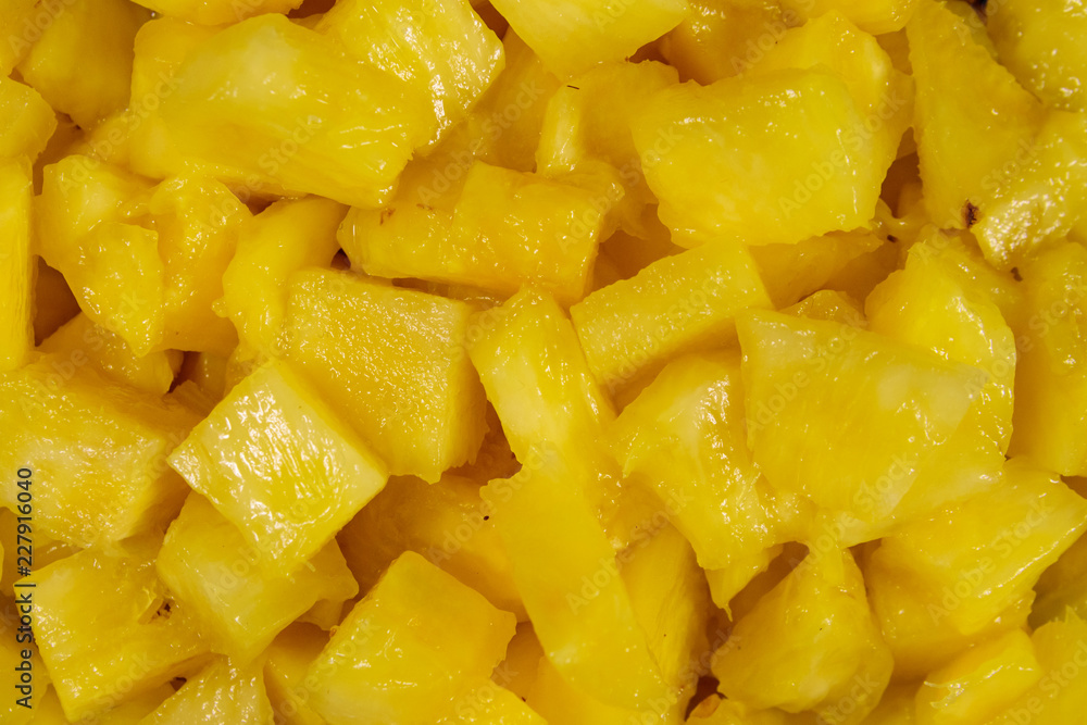 Background of the pineapple slices Background of the pineapple slices