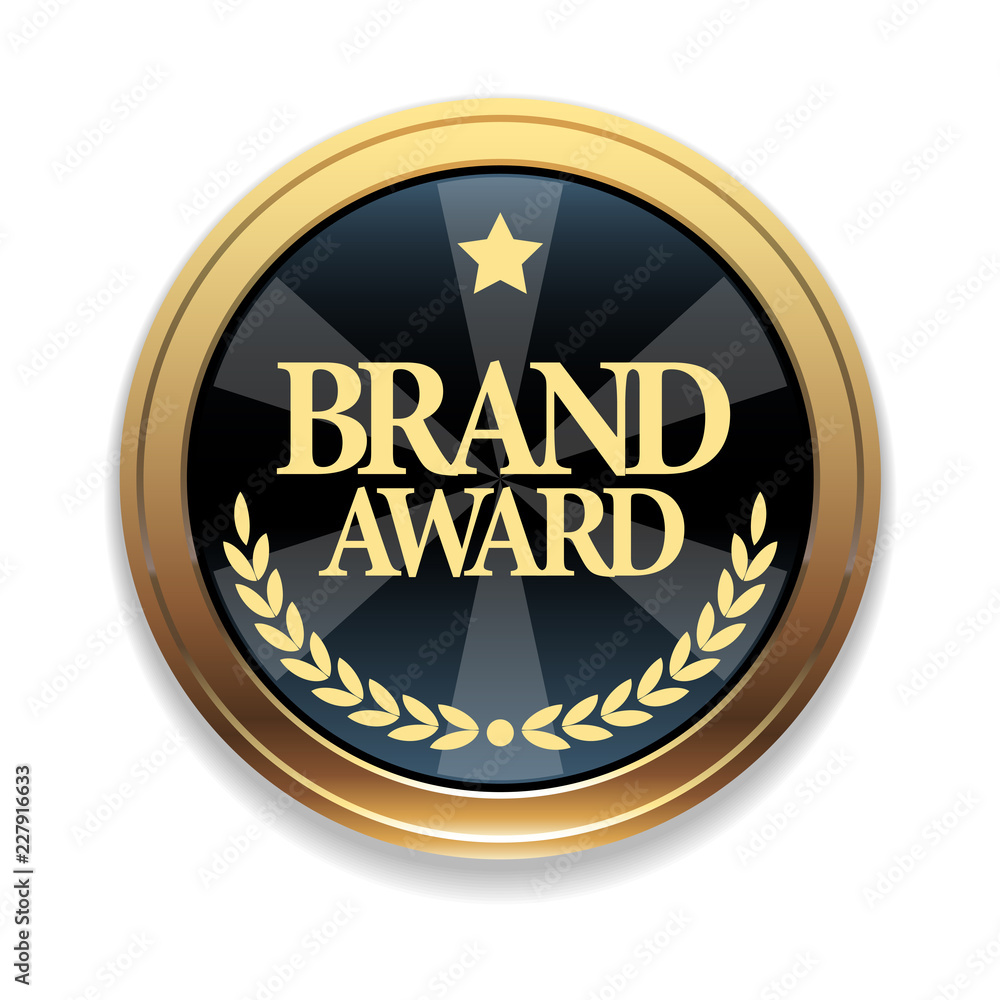 Golden badge. Quality marker. Golden badge. Quality marker.
