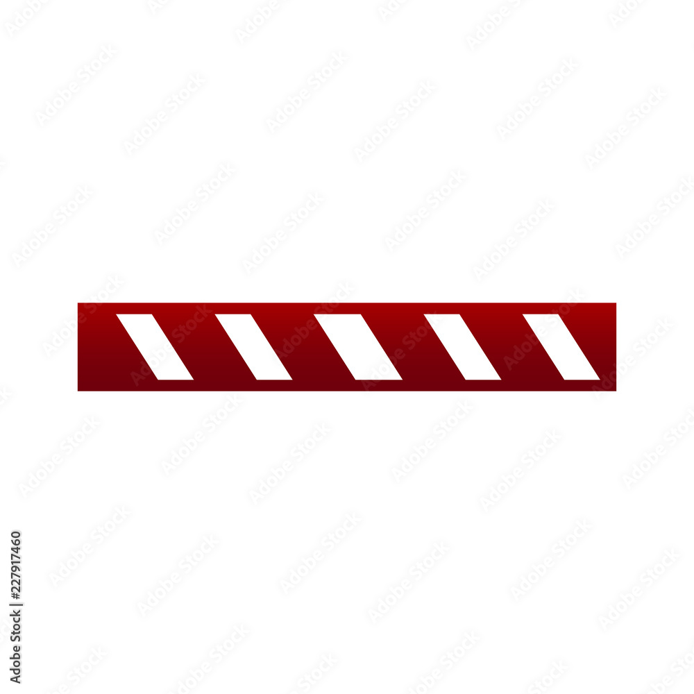 Do not cross the line caution barrier. vector illustration isolated on white background.