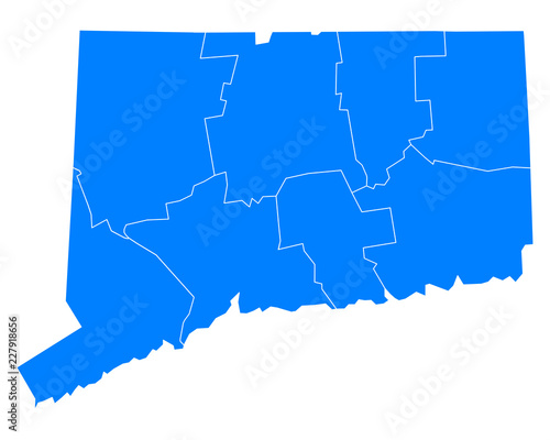 Karte von Connecticut