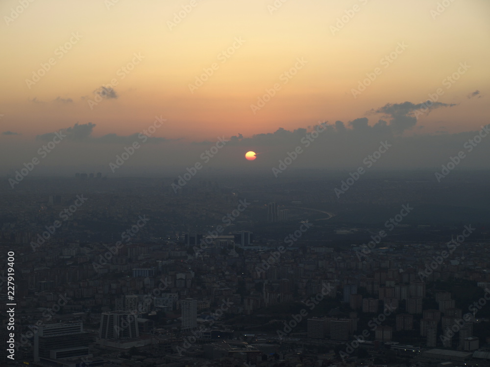 Naklejka premium sunset