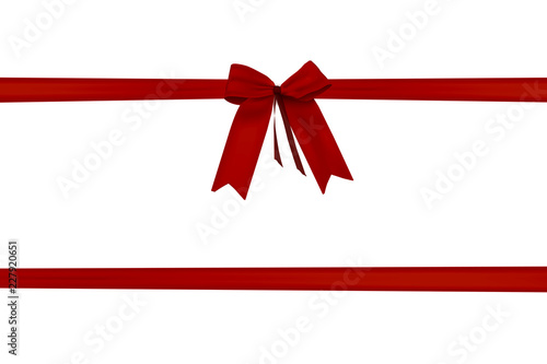 Geschenkkarte rote Schleife