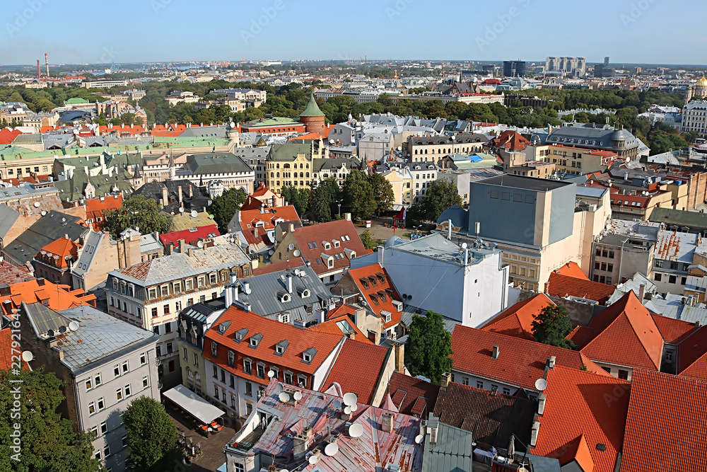 Obraz premium View of old town of Riga, Latvia