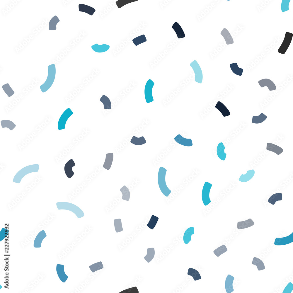 Dark BLUE vector seamless pattern with curved circles. Dark BLUE vector seamless pattern with curved circles.
