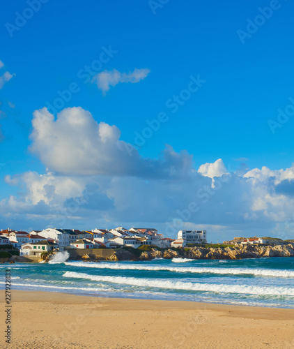 Ocean seashore town. Baleal...