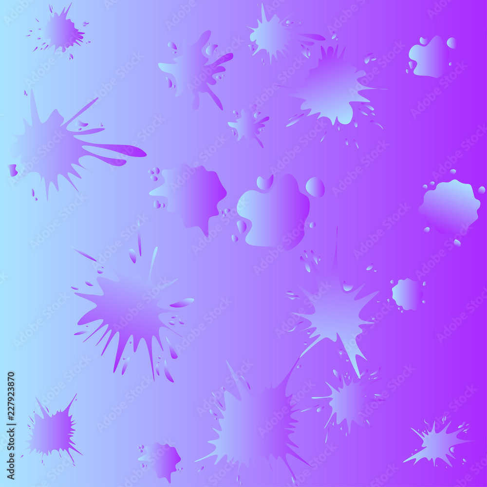 Abstract artistic Background formed by blots, vector illustration