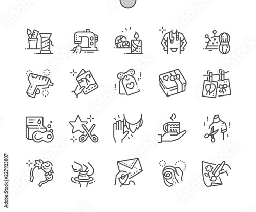 Handmade Well-crafted Pixel Perfect Vector Thin Line Icons 30 2x Grid for Web Graphics and Apps. Simple Minimal Pictogram