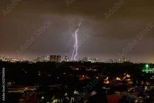 Thunder Strikes in City