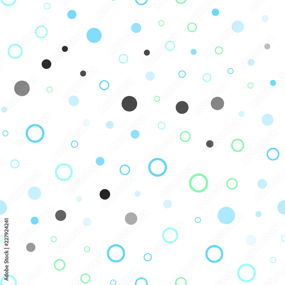 Light Blue, Green vector seamless cover with spots.