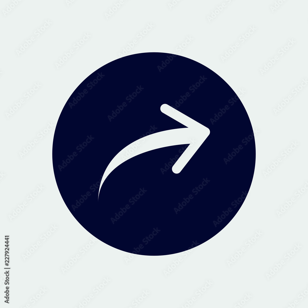 curve arrow icon, vector illustration. curved arrow curve arrow icon, vector illustration. curved arrow