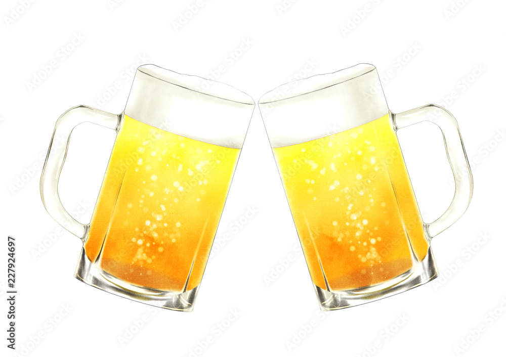 ビール乾杯 Stock イラスト Adobe Stock ビール乾杯 Stock イラスト Adobe Stock