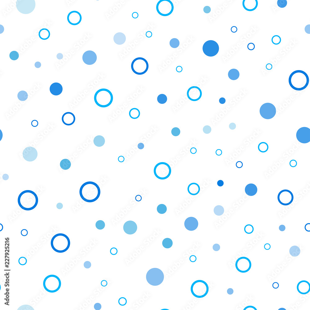 Light BLUE vector seamless backdrop with dots.