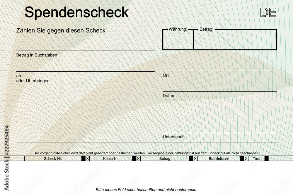 Spendenscheck Muster Spenden Vorlage Formular Stock Vector | Adobe Stock Spendenscheck Muster Spenden Vorlage Formular Stock Vector | Adobe Stock