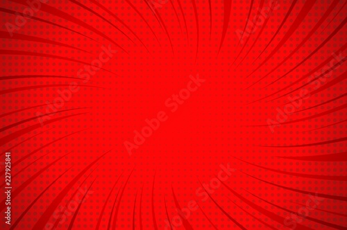 Comic explosive red background