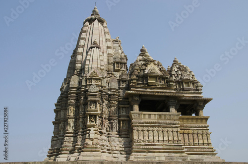 JAVARI TEMPLE, Facade - South View, Eastern Group, Khajuraho, Madhya Pradesh, UNESCO World Heritage Site photo