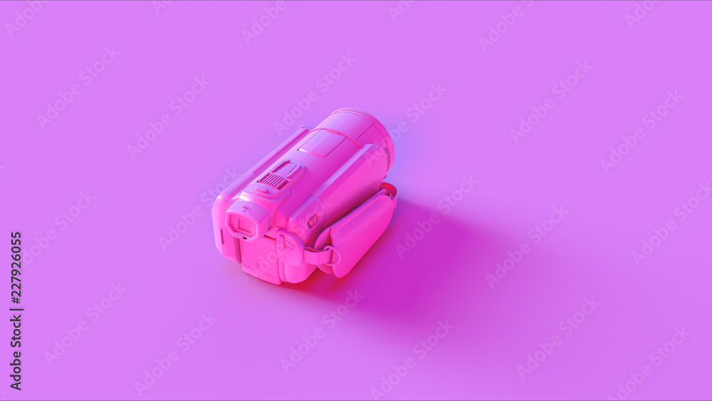 Pink Video Camera Closed 3d illustration 3d render Pink Video Camera Closed 3d illustration 3d render
