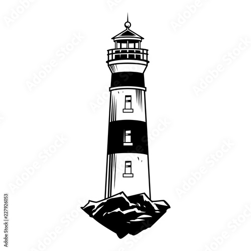 Monochrome vintage nautical concept