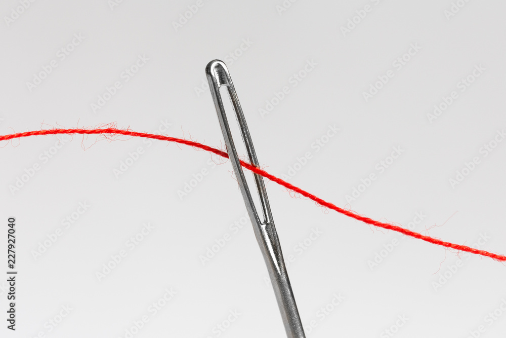 Needle eye and thread Needle eye and thread