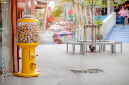 Capsule Toys Vending Machine ( Eggs Slot Machine ) or locally known as gashapon. photo